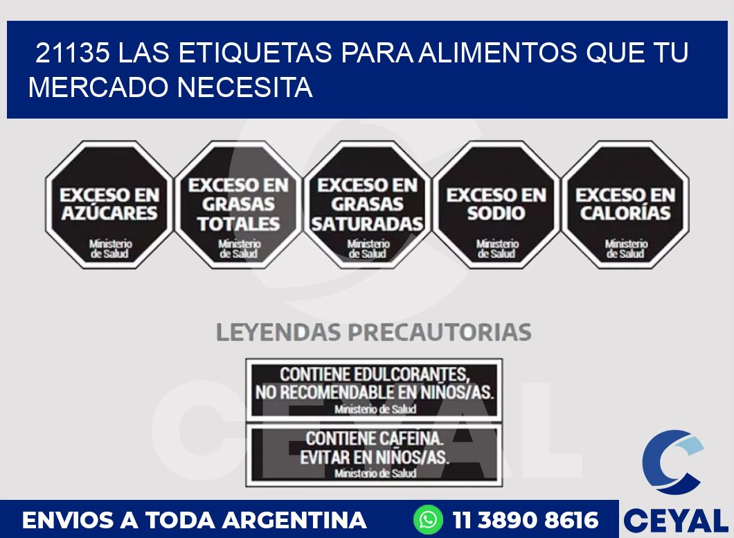 21135 LAS ETIQUETAS PARA ALIMENTOS QUE TU MERCADO NECESITA