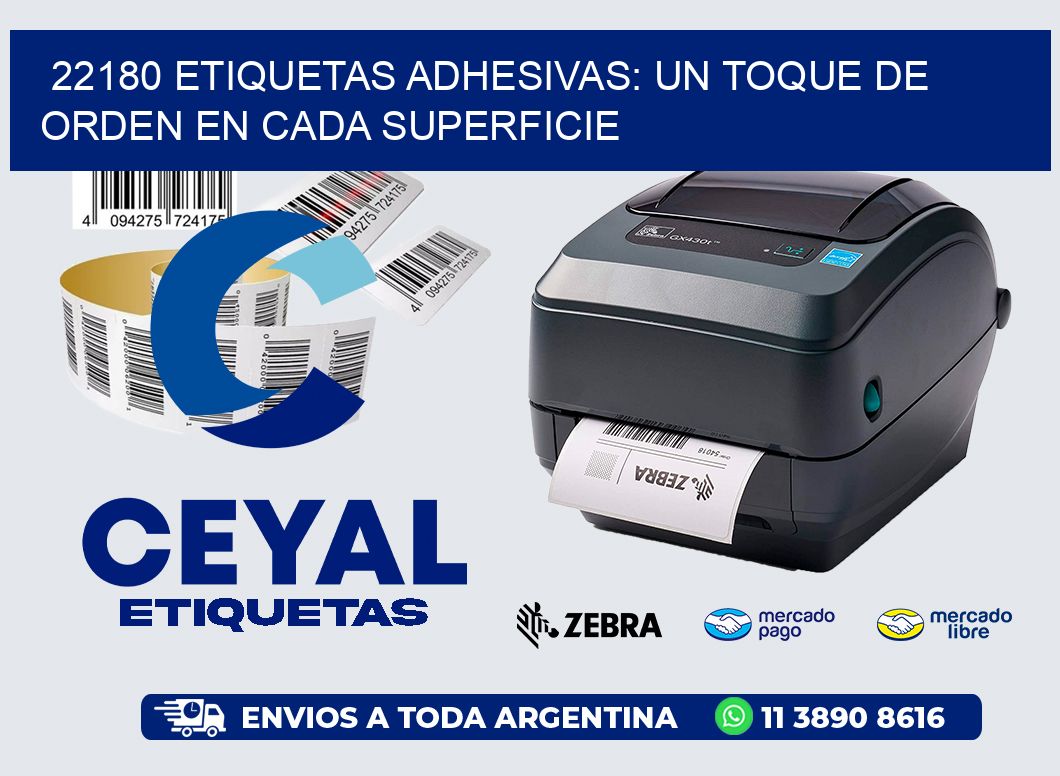 22180 Etiquetas Adhesivas: Un Toque de Orden en Cada Superficie