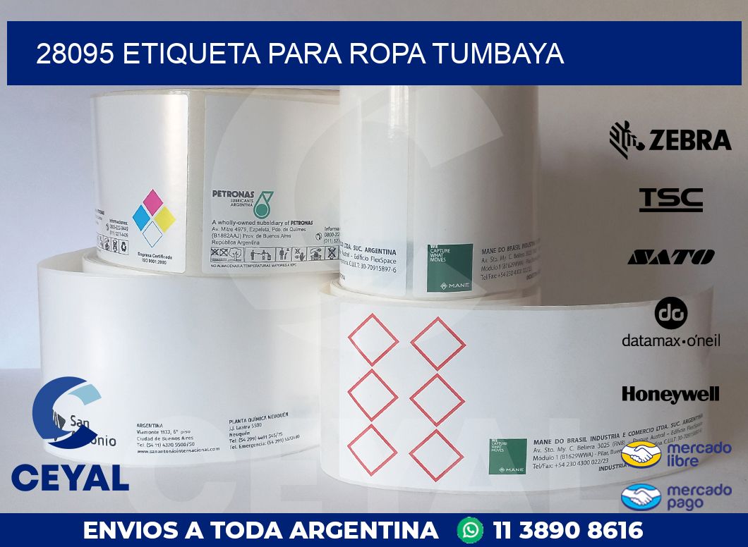 28095 ETIQUETA PARA ROPA TUMBAYA