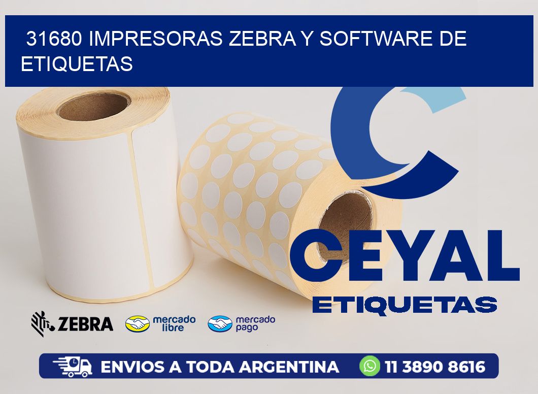 31680 Impresoras Zebra y Software de Etiquetas