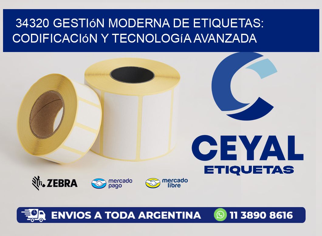 34320 Gestión Moderna de Etiquetas: Codificación y Tecnología Avanzada