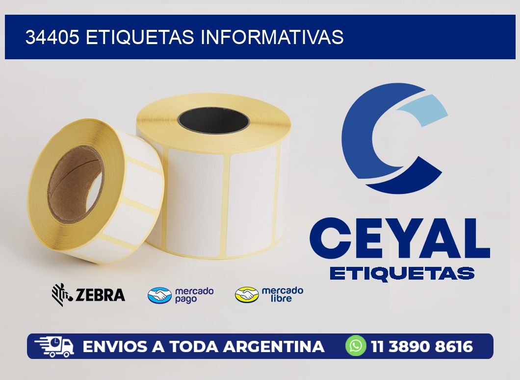 34405 etiquetas informativas