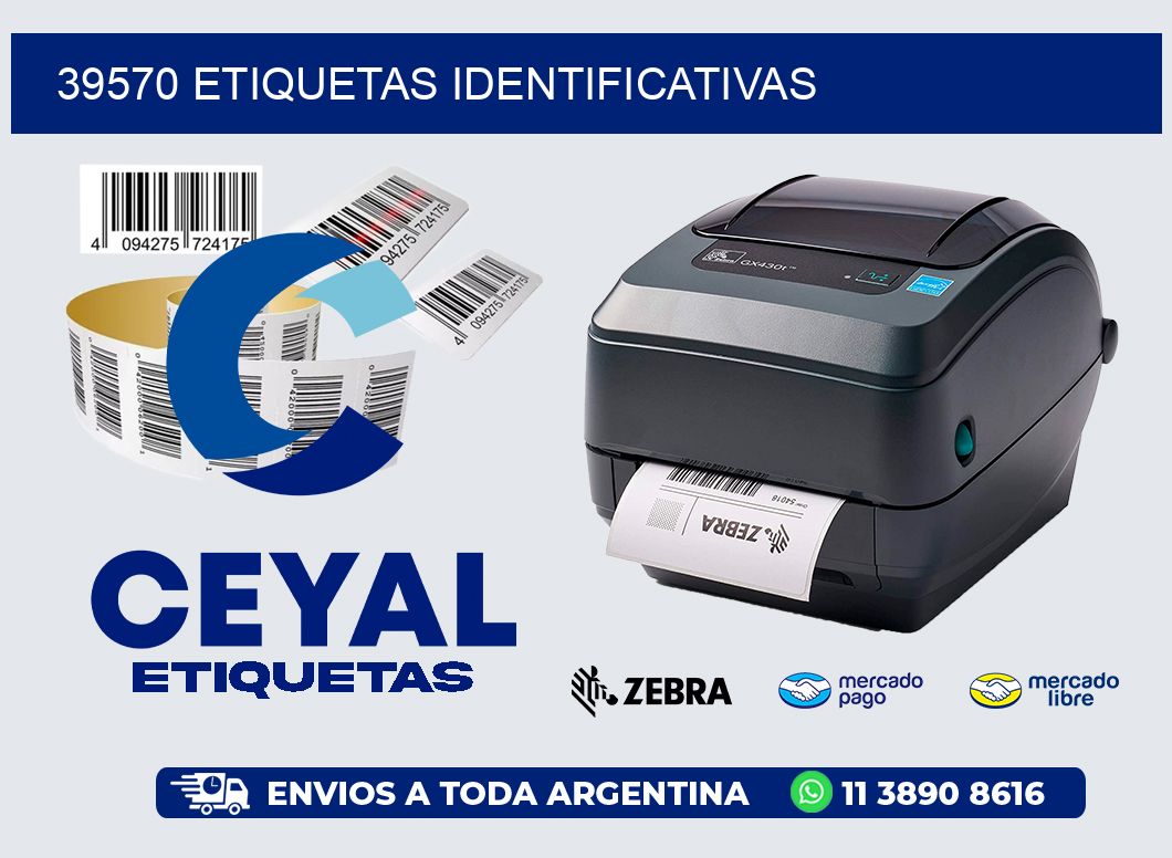 39570 etiquetas identificativas