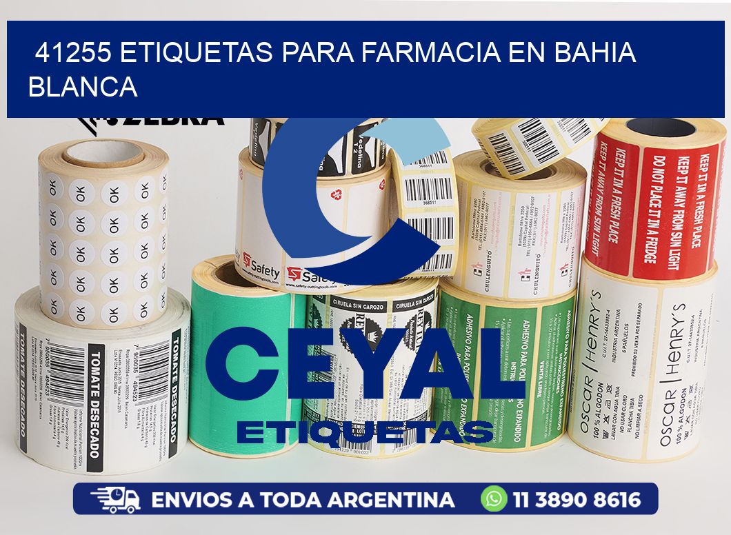 41255 ETIQUETAS PARA FARMACIA EN BAHIA BLANCA