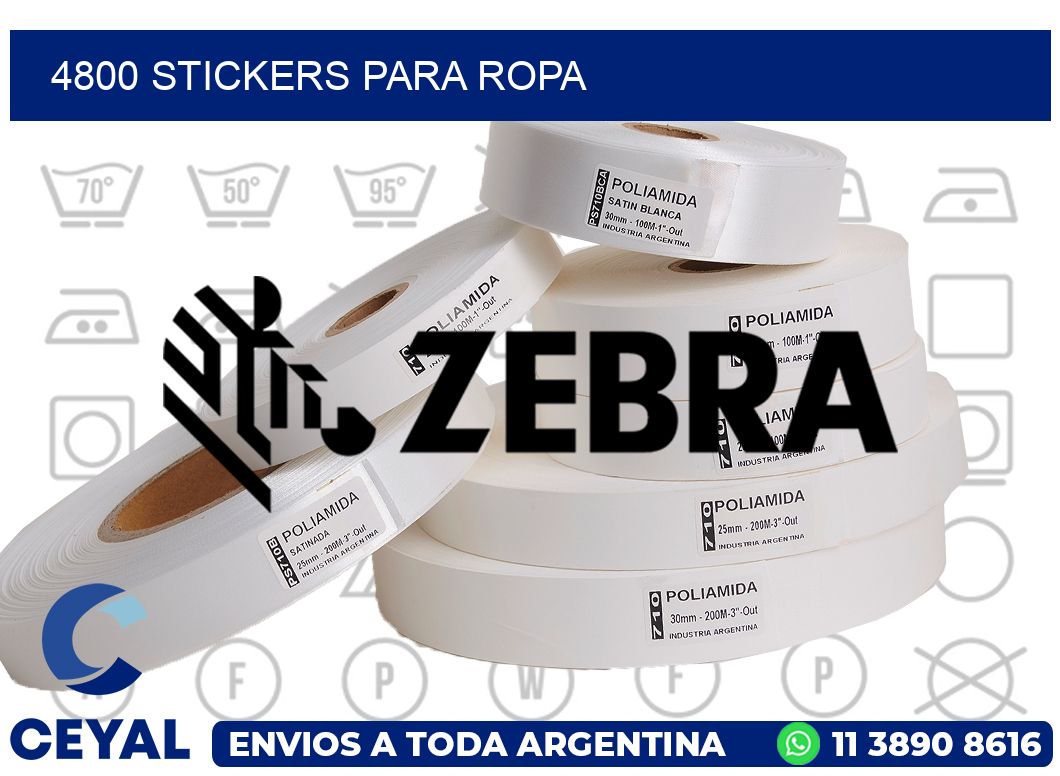 4800 STICKERS PARA ROPA