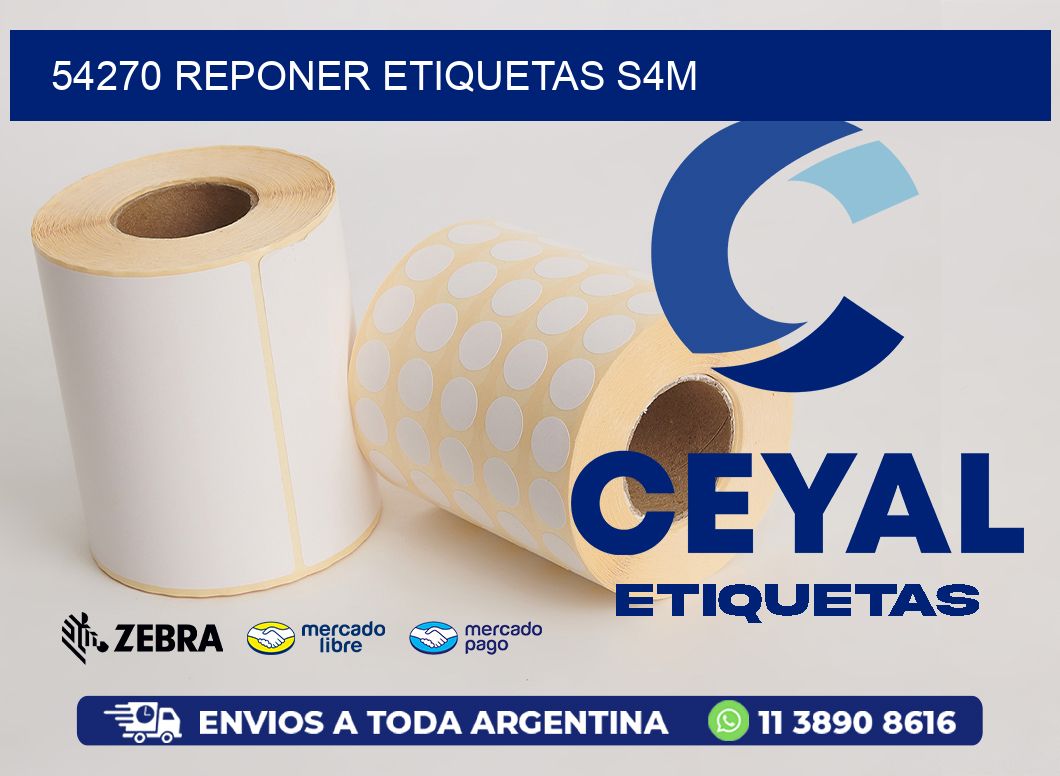 54270 REPONER ETIQUETAS S4M
