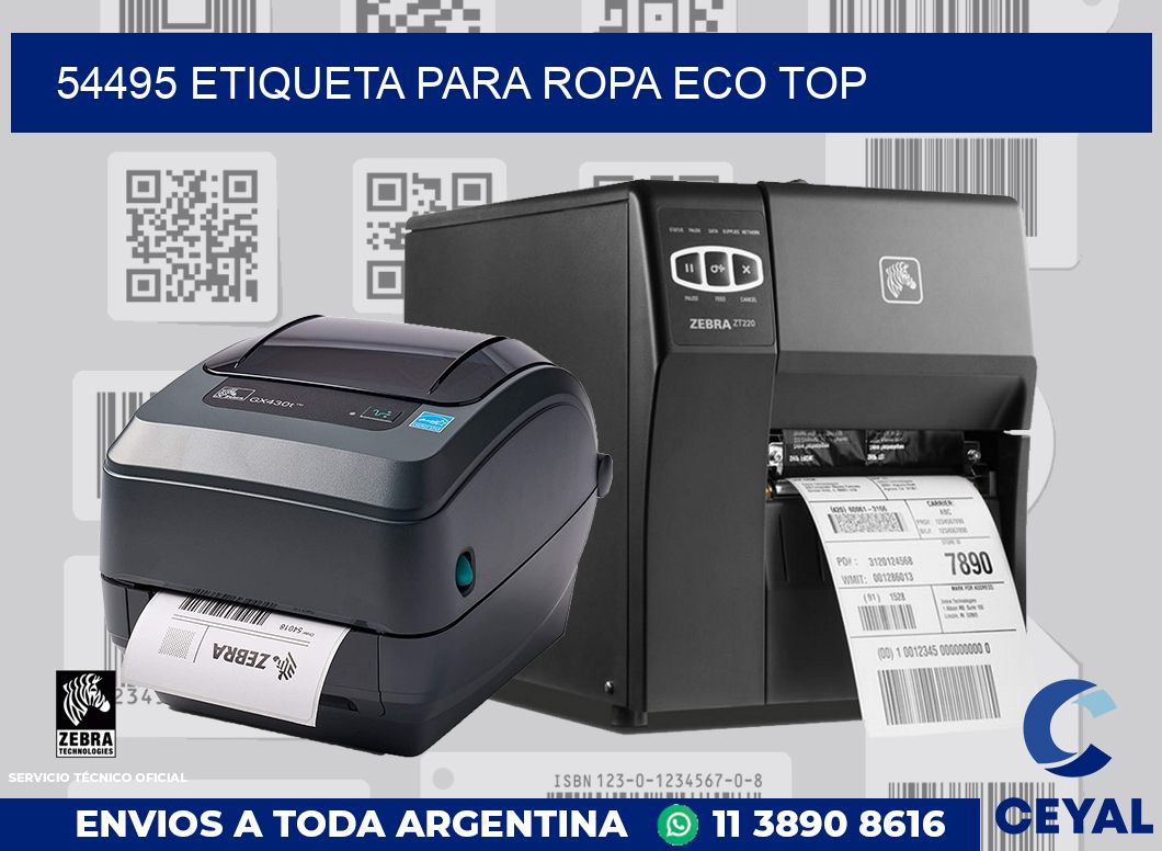 54495 ETIQUETA PARA ROPA ECO TOP