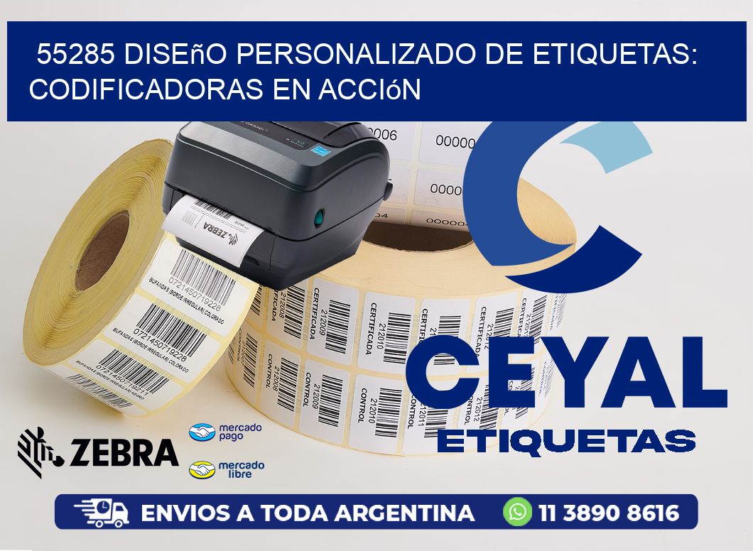 55285 Diseño Personalizado de Etiquetas: Codificadoras en Acción