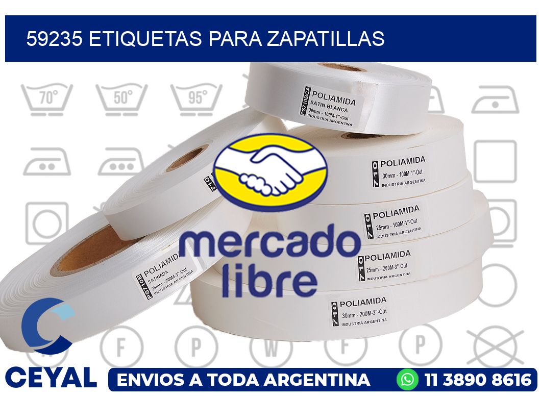 59235 ETIQUETAS PARA ZAPATILLAS