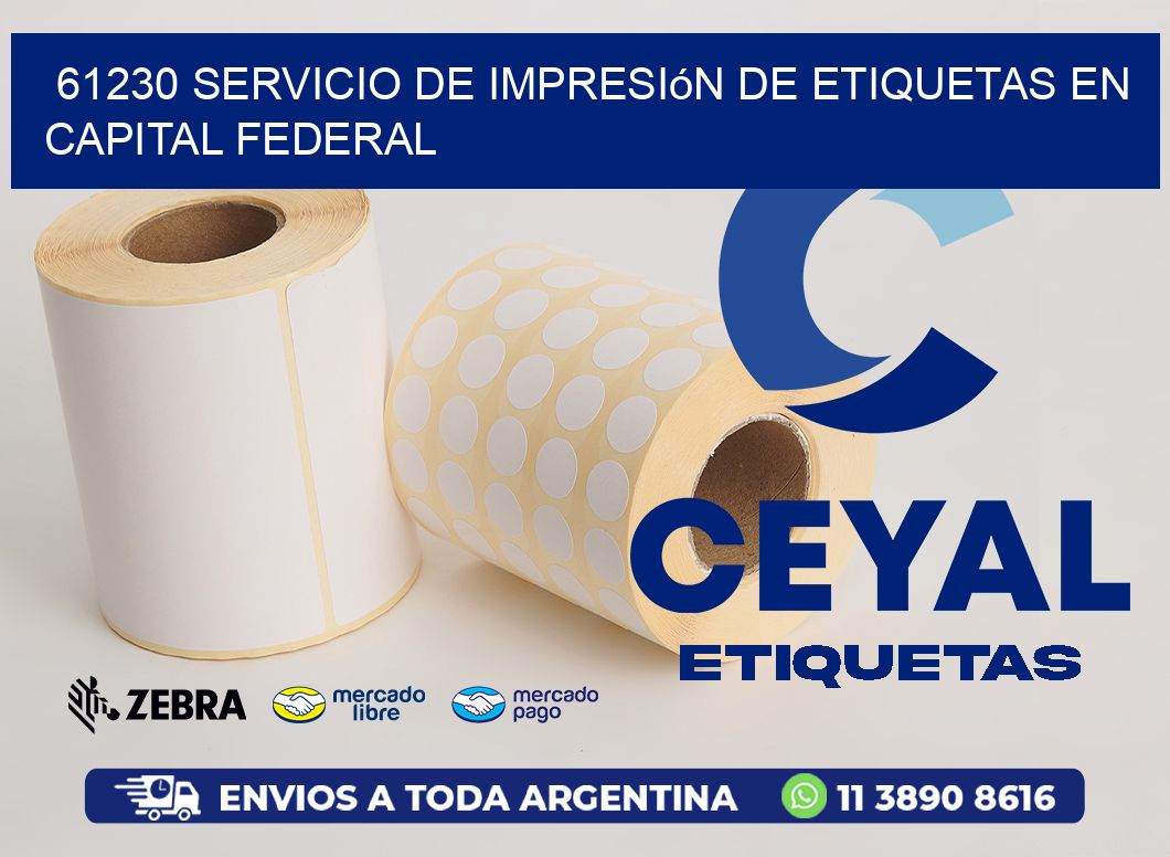 61230 Servicio de Impresión de Etiquetas en Capital Federal