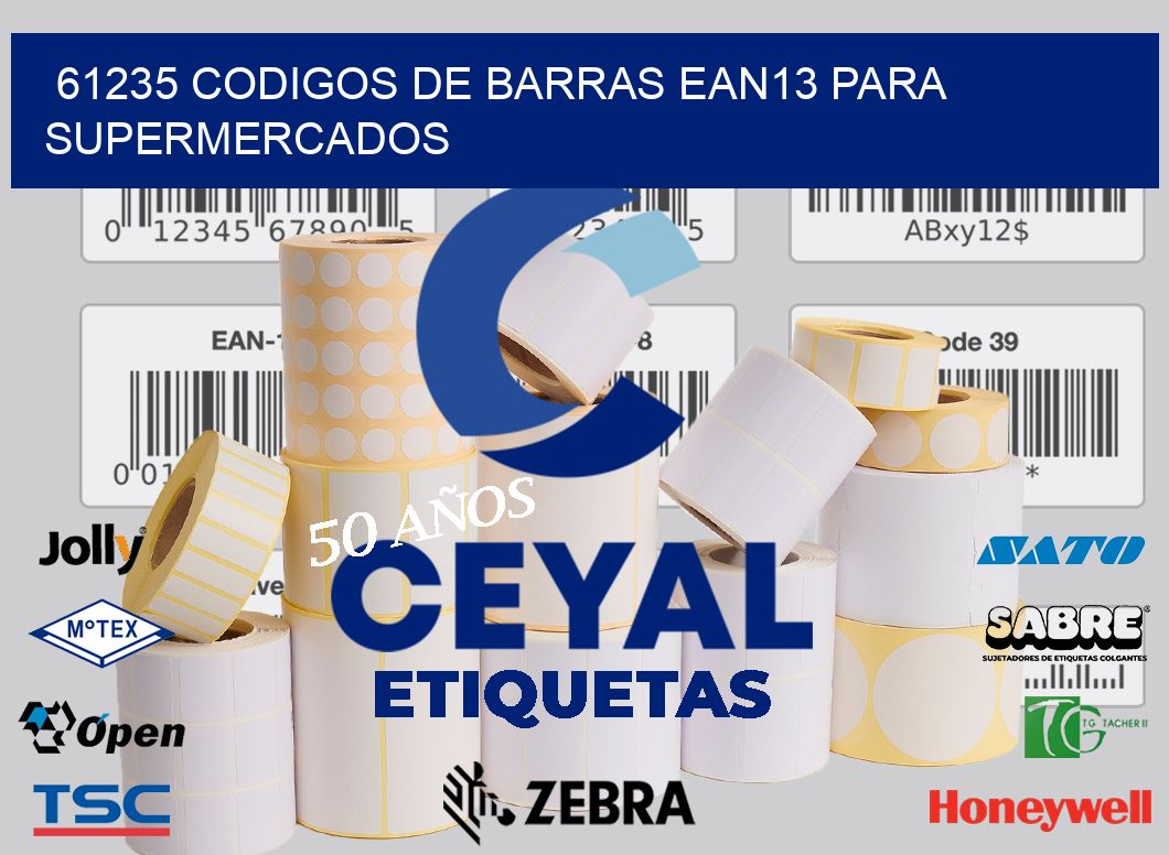 61235 CODIGOS DE BARRAS EAN13 PARA SUPERMERCADOS