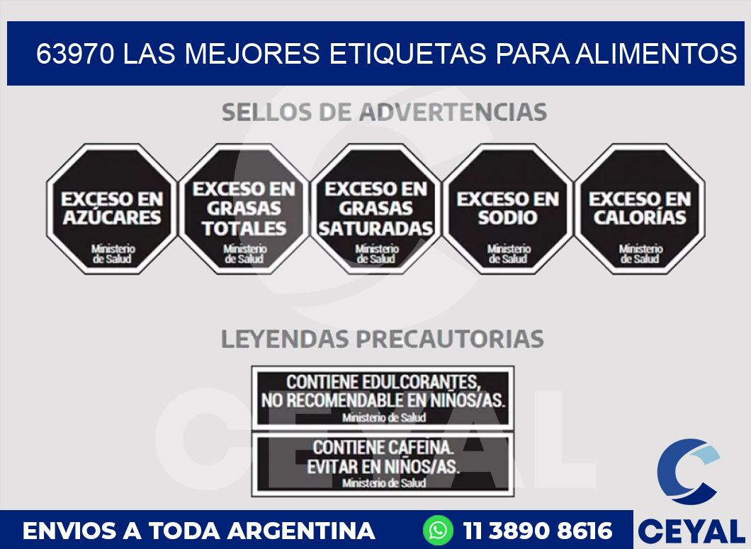 63970 LAS MEJORES ETIQUETAS PARA ALIMENTOS