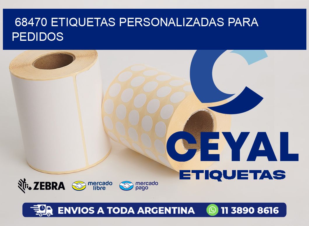 68470 ETIQUETAS PERSONALIZADAS PARA PEDIDOS