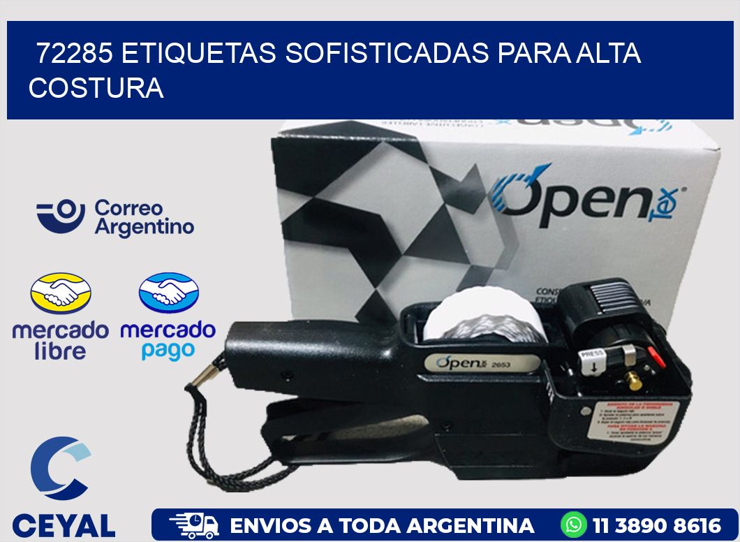 72285 ETIQUETAS SOFISTICADAS PARA ALTA COSTURA