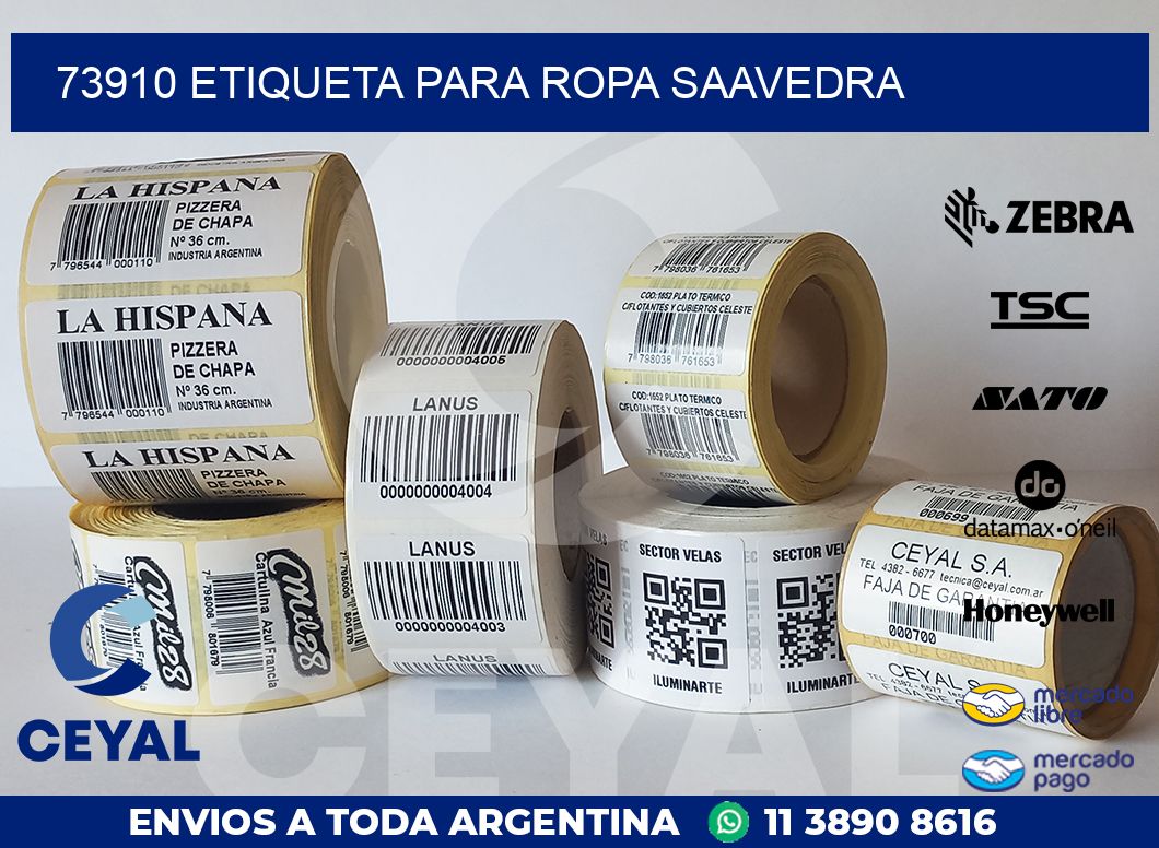 73910 ETIQUETA PARA ROPA SAAVEDRA