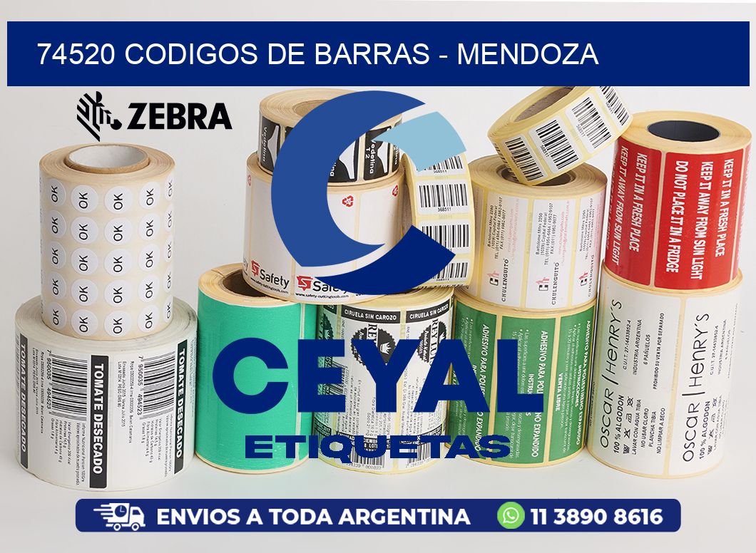 74520 CODIGOS DE BARRAS - MENDOZA