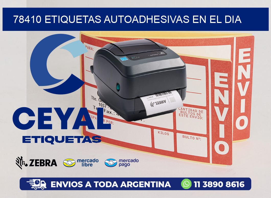 78410 ETIQUETAS AUTOADHESIVAS EN EL DIA