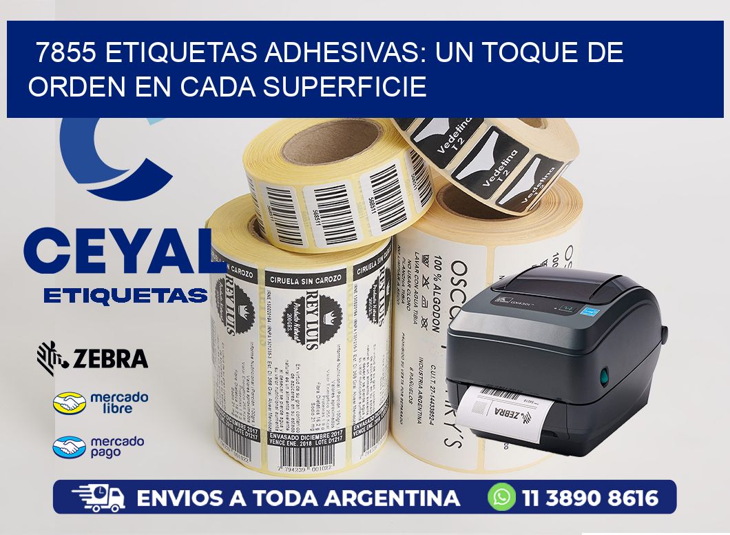 7855 Etiquetas Adhesivas: Un Toque de Orden en Cada Superficie