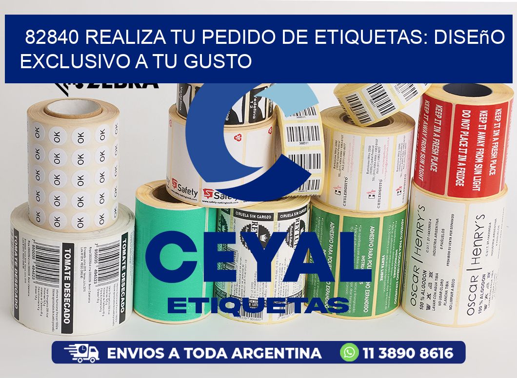 82840 Realiza tu Pedido de Etiquetas: Diseño Exclusivo a tu Gusto