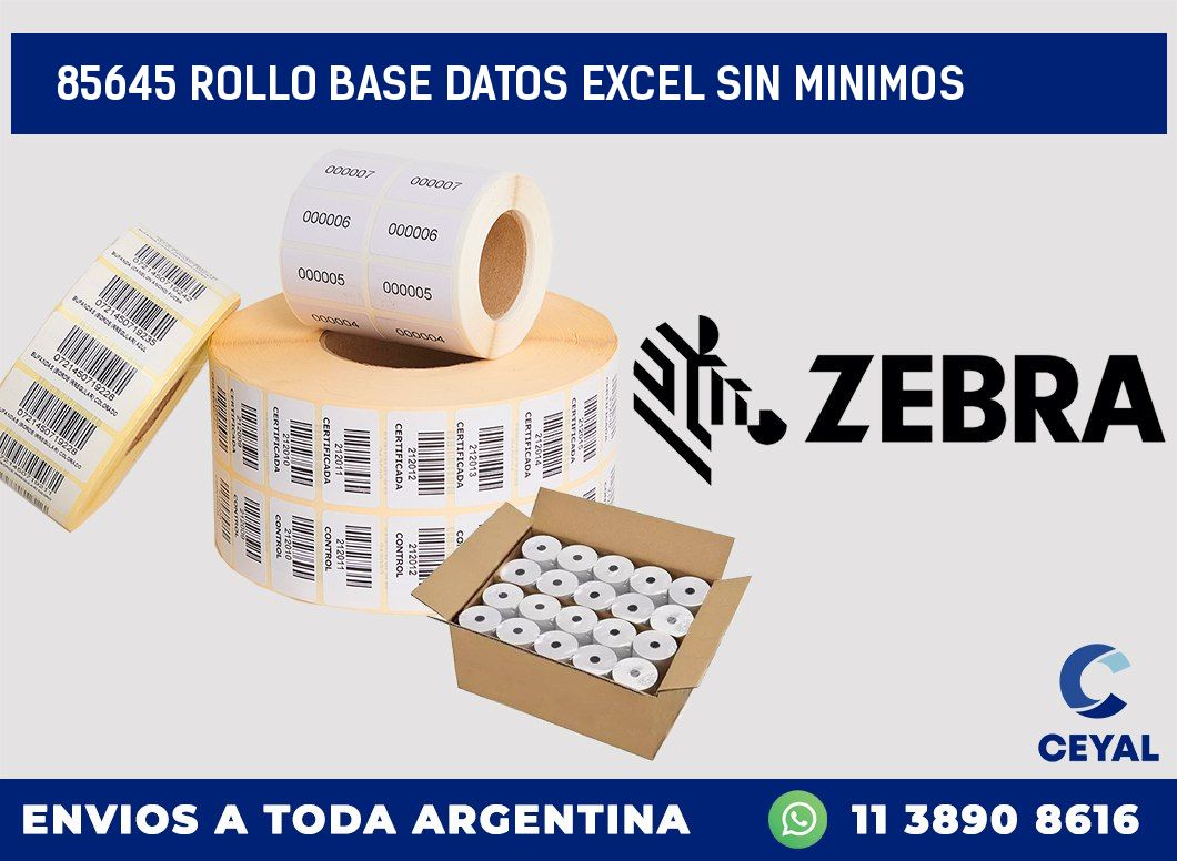 85645 rollo base datos excel sin minimos