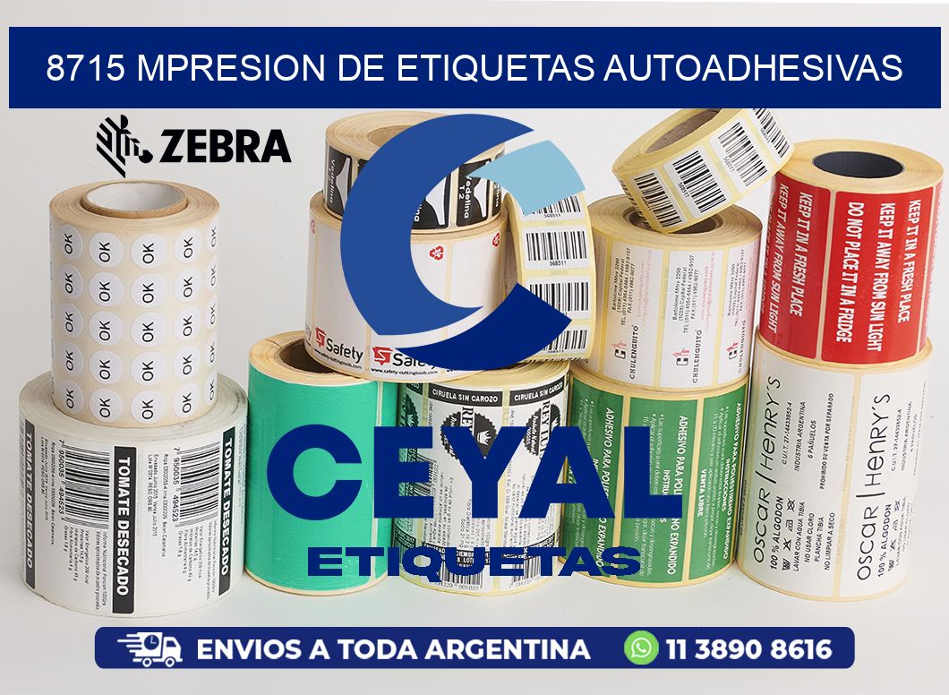 8715 MPRESION DE ETIQUETAS AUTOADHESIVAS