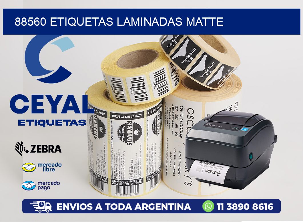 88560 Etiquetas laminadas matte