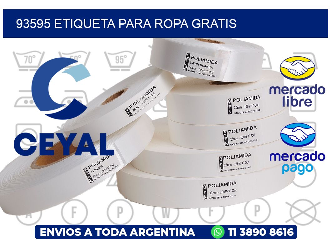 93595 ETIQUETA PARA ROPA GRATIS