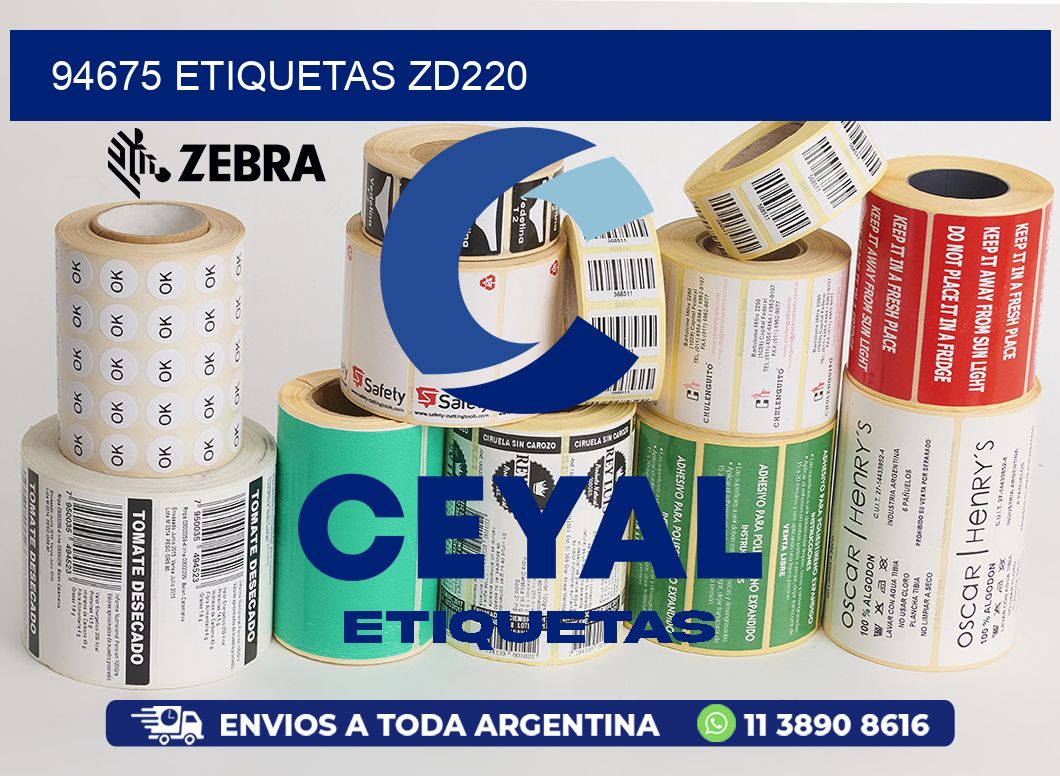 94675 ETIQUETAS ZD220