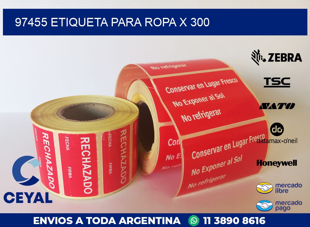 97455 ETIQUETA PARA ROPA X 300