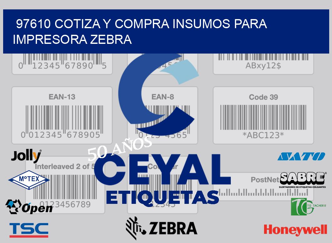 97610 COTIZA Y COMPRA INSUMOS PARA IMPRESORA ZEBRA