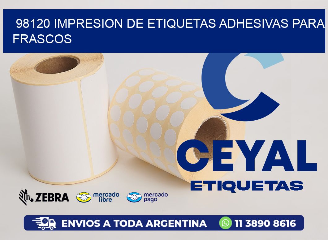 98120 IMPRESION DE ETIQUETAS ADHESIVAS PARA FRASCOS