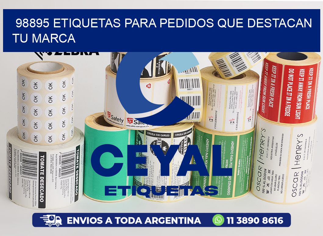98895 ETIQUETAS PARA PEDIDOS QUE DESTACAN TU MARCA