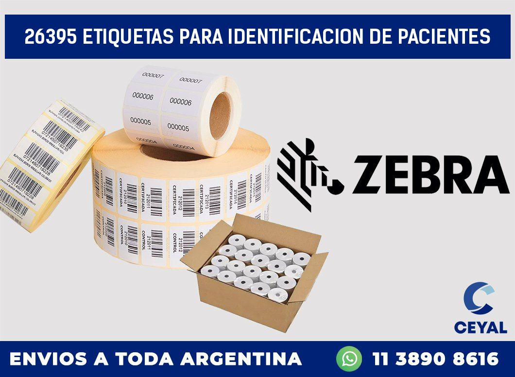 26395 ETIQUETAS PARA IDENTIFICACION DE PACIENTES