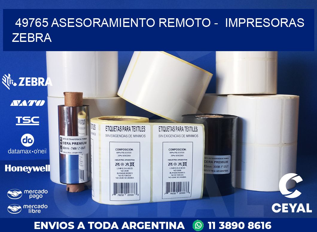 49765 ASESORAMIENTO REMOTO -  IMPRESORAS ZEBRA