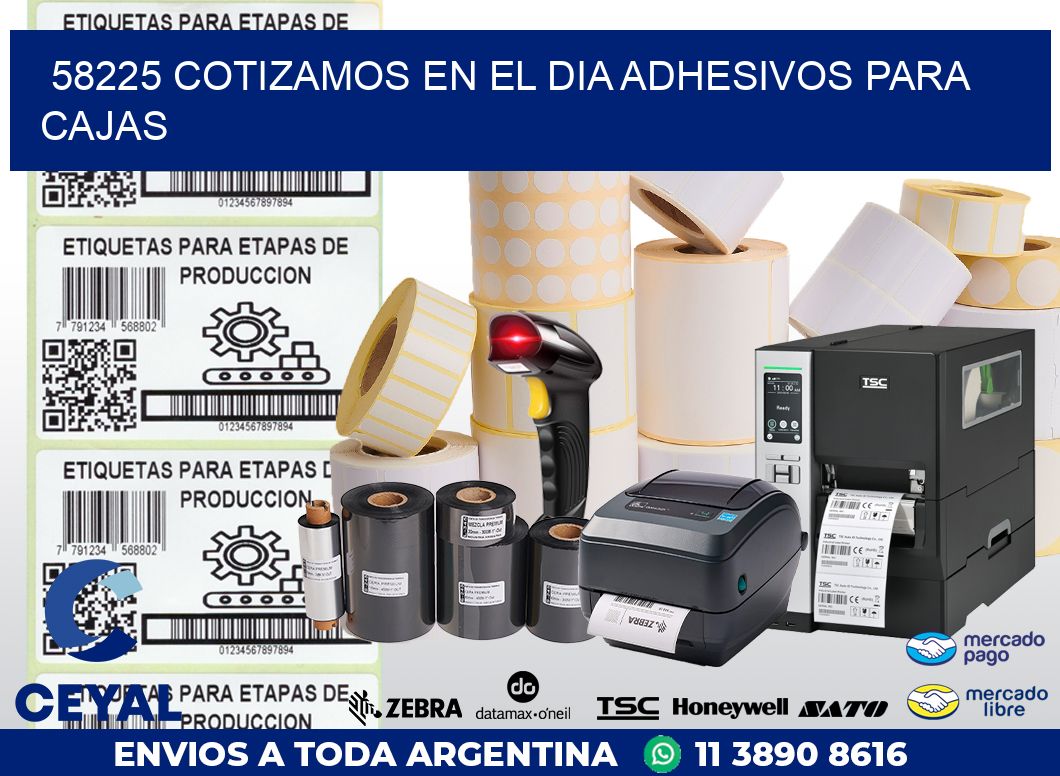 58225 COTIZAMOS EN EL DIA ADHESIVOS PARA CAJAS