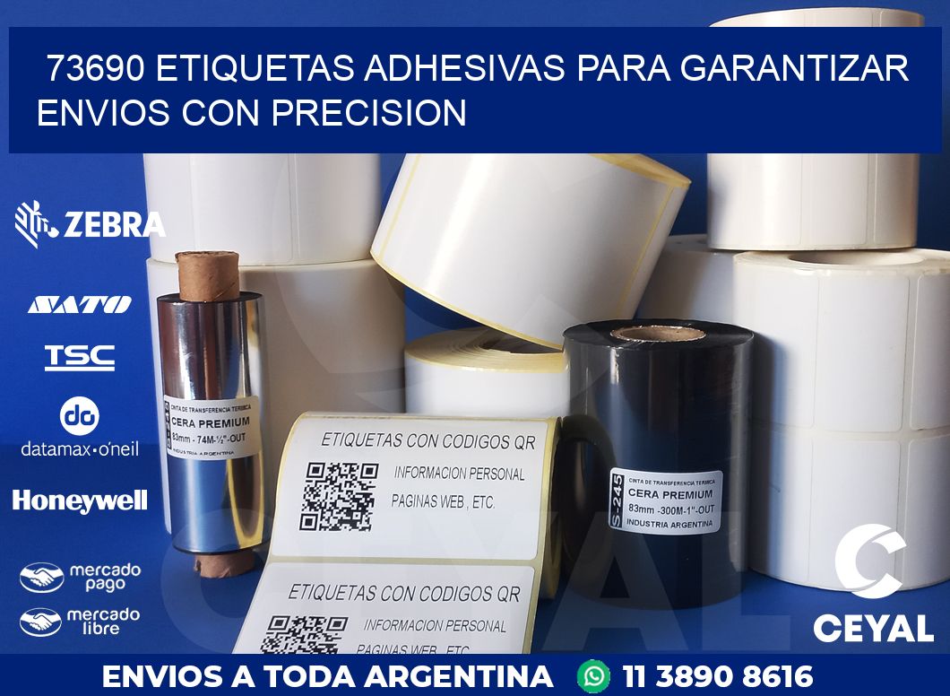 73690 ETIQUETAS ADHESIVAS PARA GARANTIZAR ENVIOS CON PRECISION