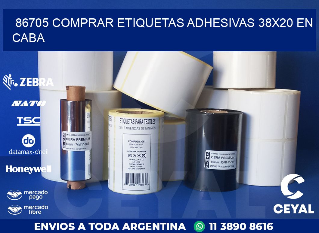 86705 COMPRAR ETIQUETAS ADHESIVAS 38X20 EN CABA