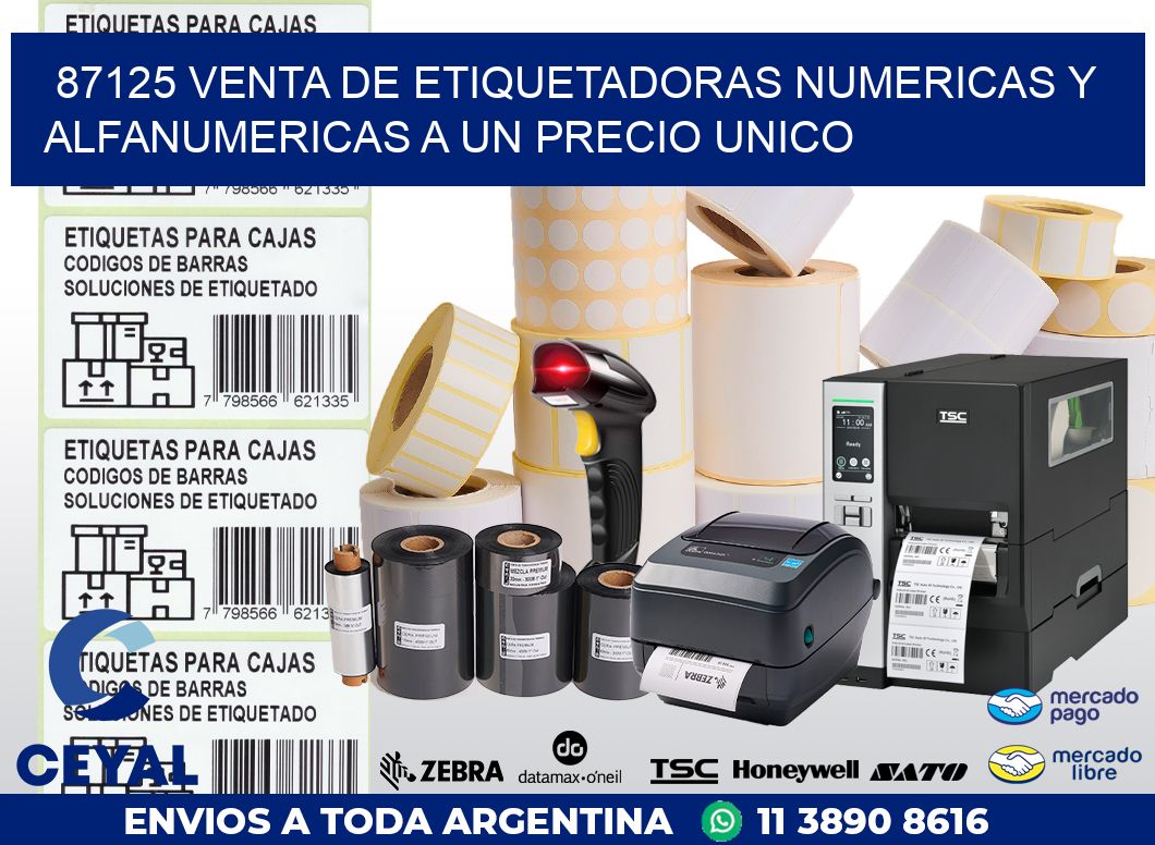 87125 VENTA DE ETIQUETADORAS NUMERICAS Y ALFANUMERICAS A UN PRECIO UNICO