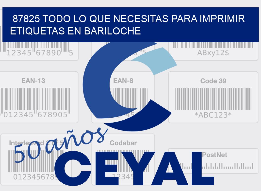 87825 TODO LO QUE NECESITAS PARA IMPRIMIR ETIQUETAS EN BARILOCHE