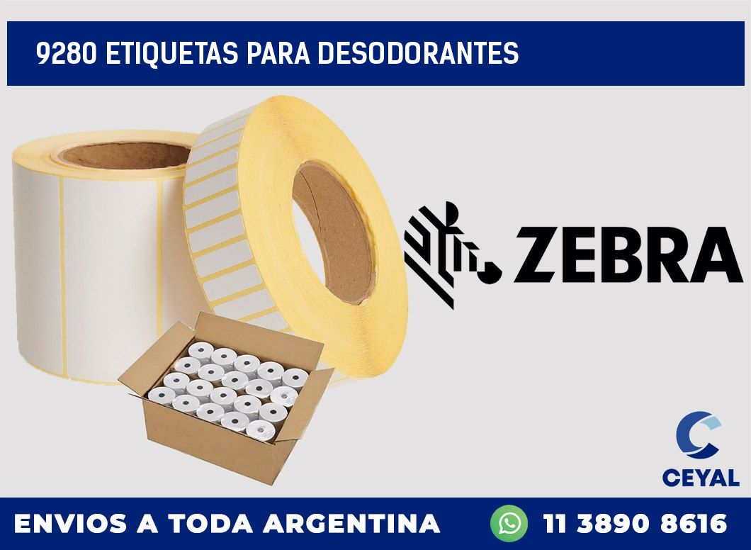 9280 ETIQUETAS PARA DESODORANTES