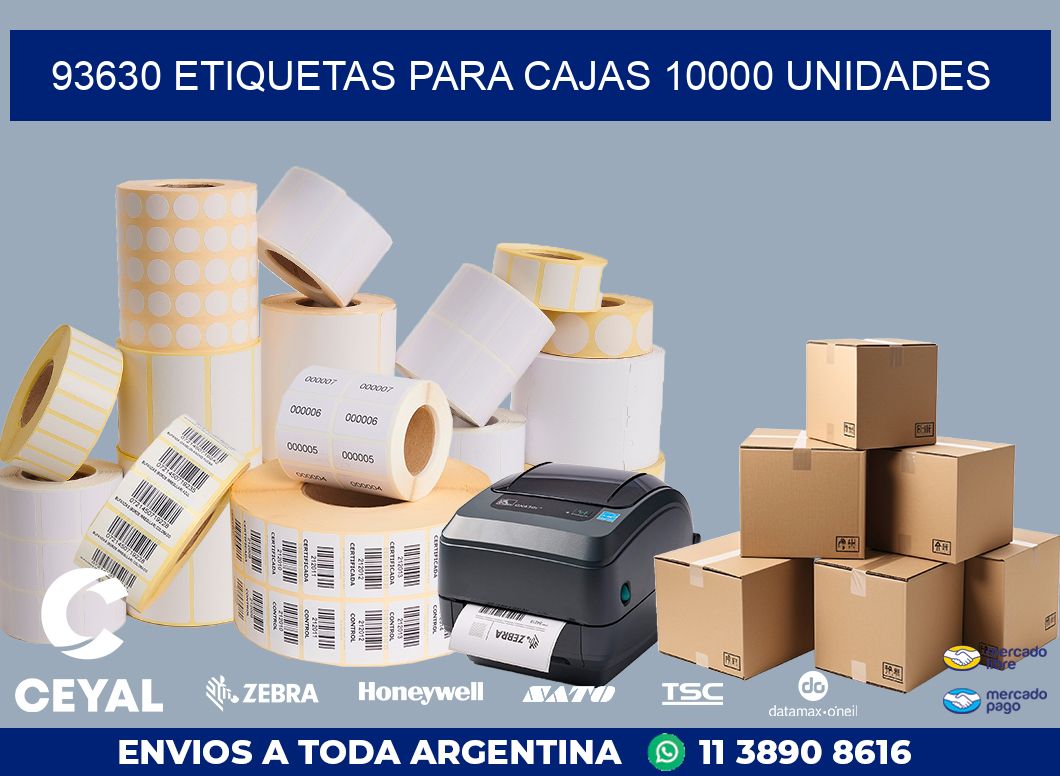 93630 ETIQUETAS PARA CAJAS 10000 UNIDADES