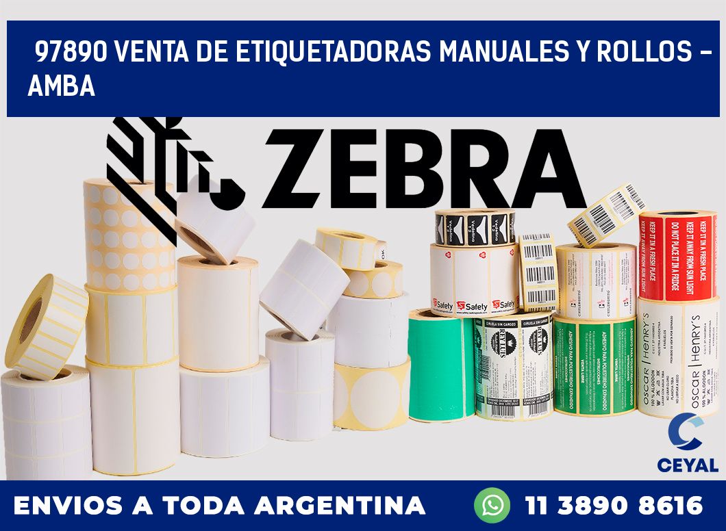 97890 VENTA DE ETIQUETADORAS MANUALES Y ROLLOS - AMBA