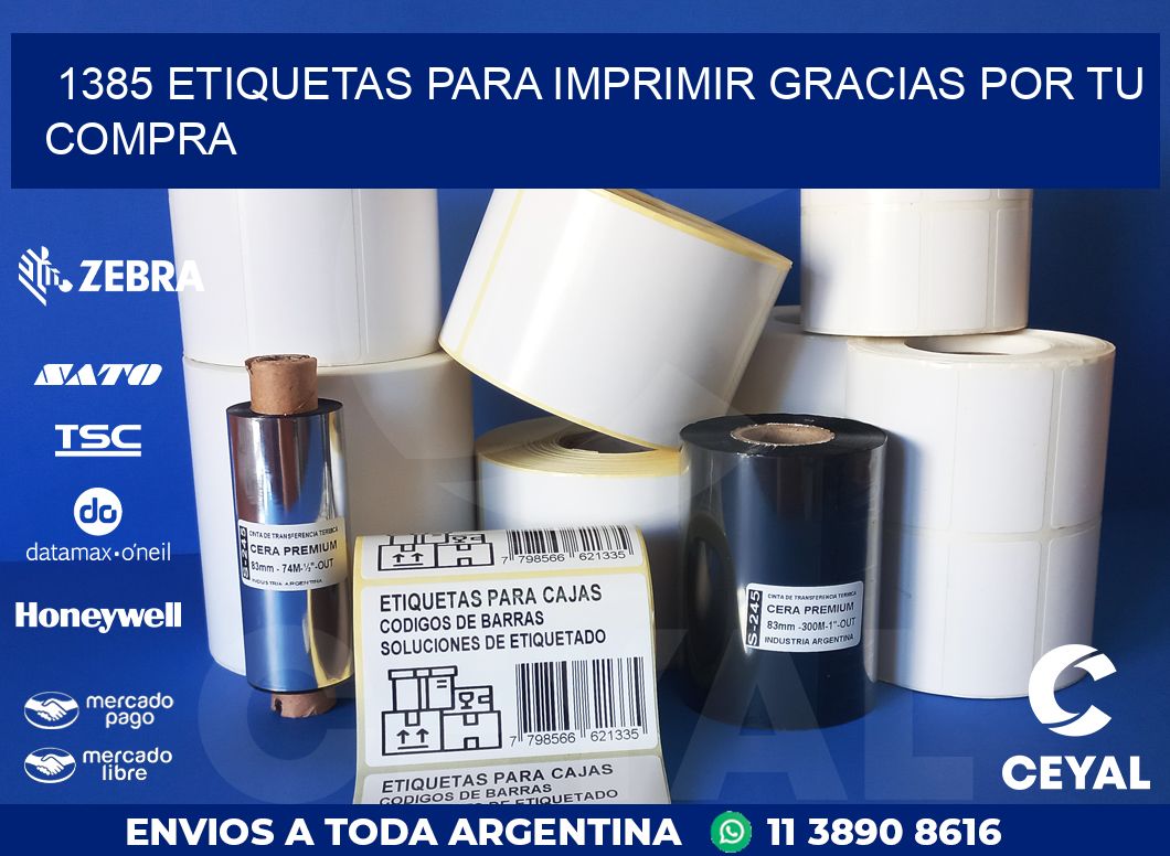 1385 ETIQUETAS PARA IMPRIMIR GRACIAS POR TU COMPRA