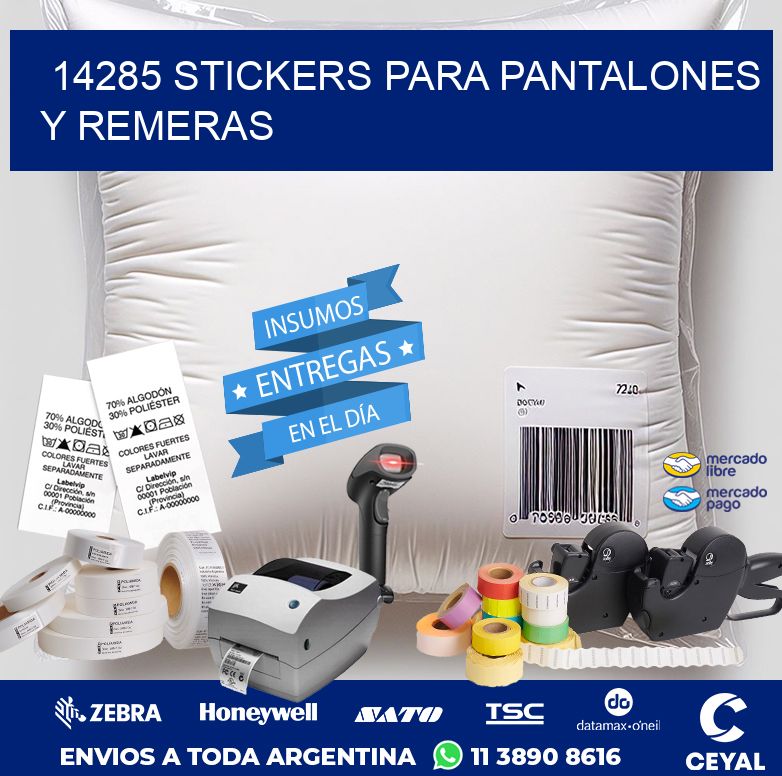 14285 STICKERS PARA PANTALONES Y REMERAS