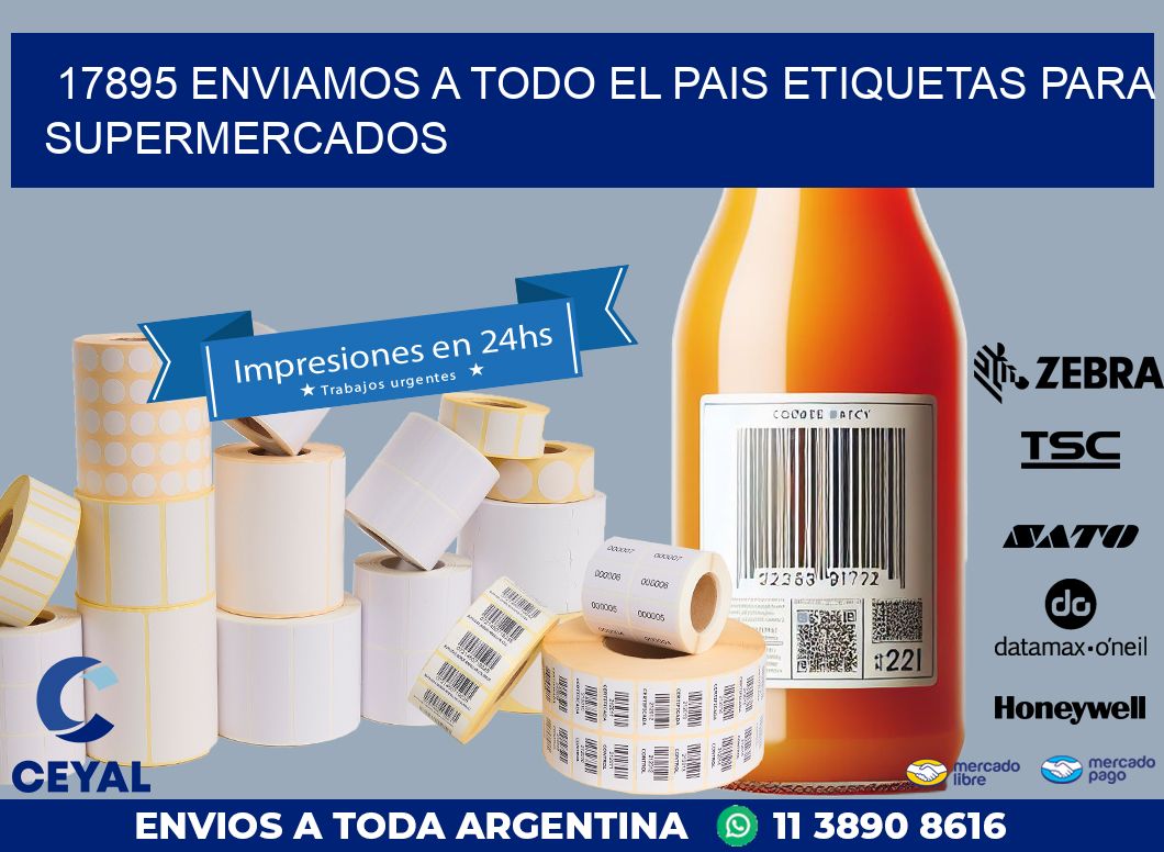 17895 ENVIAMOS A TODO EL PAIS ETIQUETAS PARA SUPERMERCADOS