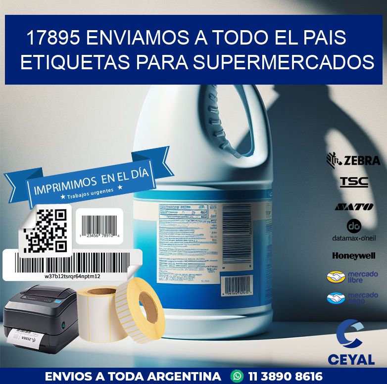 17895 ENVIAMOS A TODO EL PAIS ETIQUETAS PARA SUPERMERCADOS