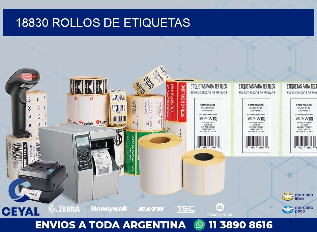 18830 ROLLOS DE ETIQUETAS