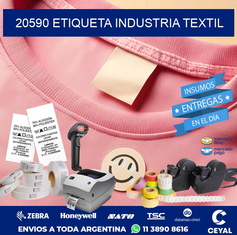 20590 ETIQUETA INDUSTRIA TEXTIL