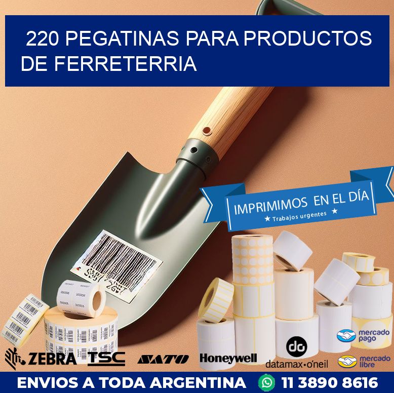 220 PEGATINAS PARA PRODUCTOS DE FERRETERRIA