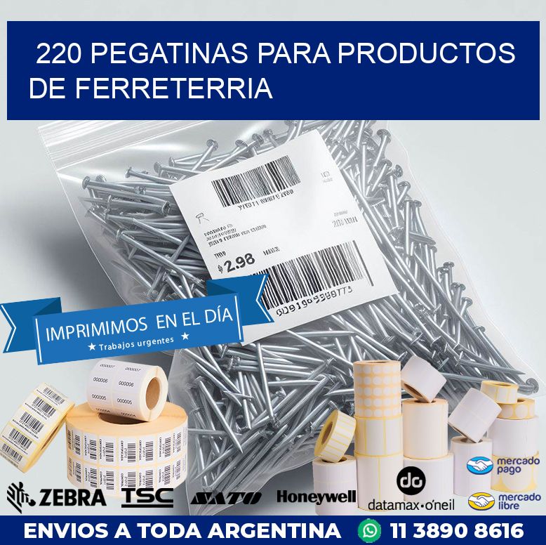 220 PEGATINAS PARA PRODUCTOS DE FERRETERRIA